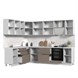 Кухонный гарнитур угловой без столешницы Ксения 200х280см СТМ Стенд-Мебель МФ - фото 2