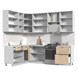 Кухонный гарнитур угловой высокий без столешницы Ксения 180х200см h=2370мм СТМ Стенд-Мебель МФ - фото 2