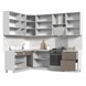 Кухонный гарнитур угловой высокий без столешницы Ксения 180х200см h=2370мм СТМ Стенд-Мебель МФ - фото 4