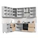 Кухонный гарнитур угловой высокий без столешницы Ксения 200х260см h=2370мм СТМ Стенд-Мебель МФ - фото 6