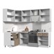 Кухонный гарнитур угловой без столешницы Модена 140х180см СТМ Стенд-Мебель МФ - фото 4