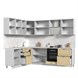 Кухонный гарнитур угловой без столешницы Модена 200х260см СТМ Стенд-Мебель МФ - фото 6
