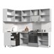 Кухонный гарнитур угловой без столешницы Пасаденна 140х180см СТМ Стенд-Мебель МФ - фото 2
