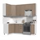 Кухонный гарнитур угловой высокий без столешницы Модена 130х170см h=2370мм Стенд-Мебель МФ - фото 3