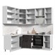 Кухонный гарнитур угловой высокий без столешницы Пасаденна 180х220см h=2370 Стенд-Мебель МФ - фото 2