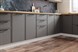 Марта/Мелисса Кухонный гарнитур угловой 1,0х3,2х2,55м Графит Скин/Бежевый Скин ДСВ ДСВ МФ - фото 4